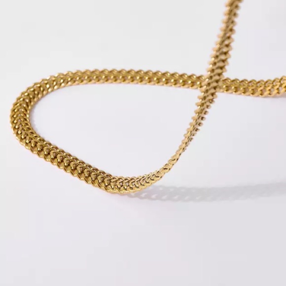 Double layer chain necklace - Picture 2 of 5